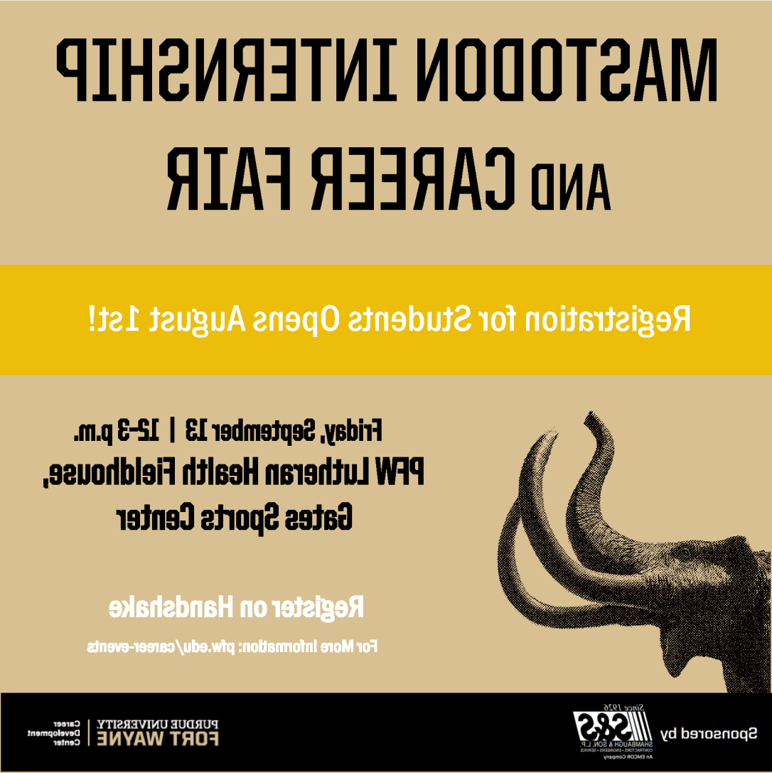 乳齿大学实习暨招聘会, 8月1日开始学生注册, 9/13, 路德Fieldhouse, 12-3pm, 握手时注册